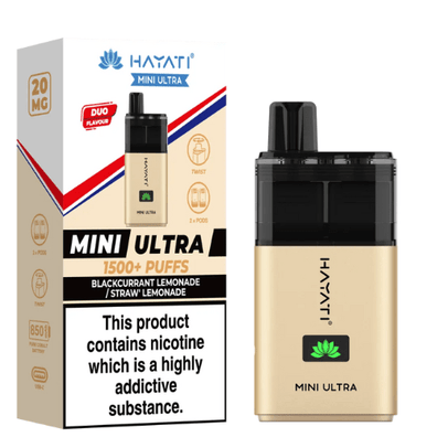 Hayati Mini Ultra 1500 Disposable Vape Device  20MG Box of 5